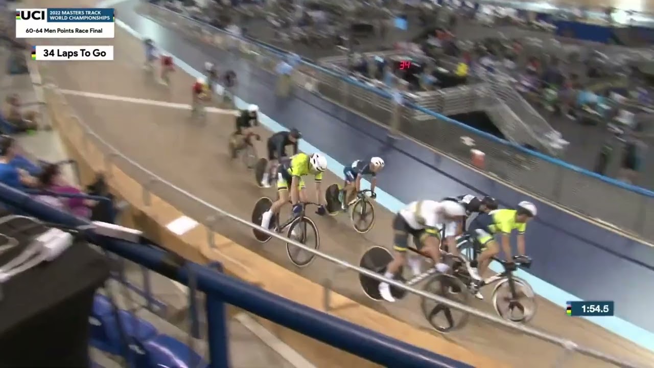 Men 60 64 Points Race 2022 Masters Track World Championships