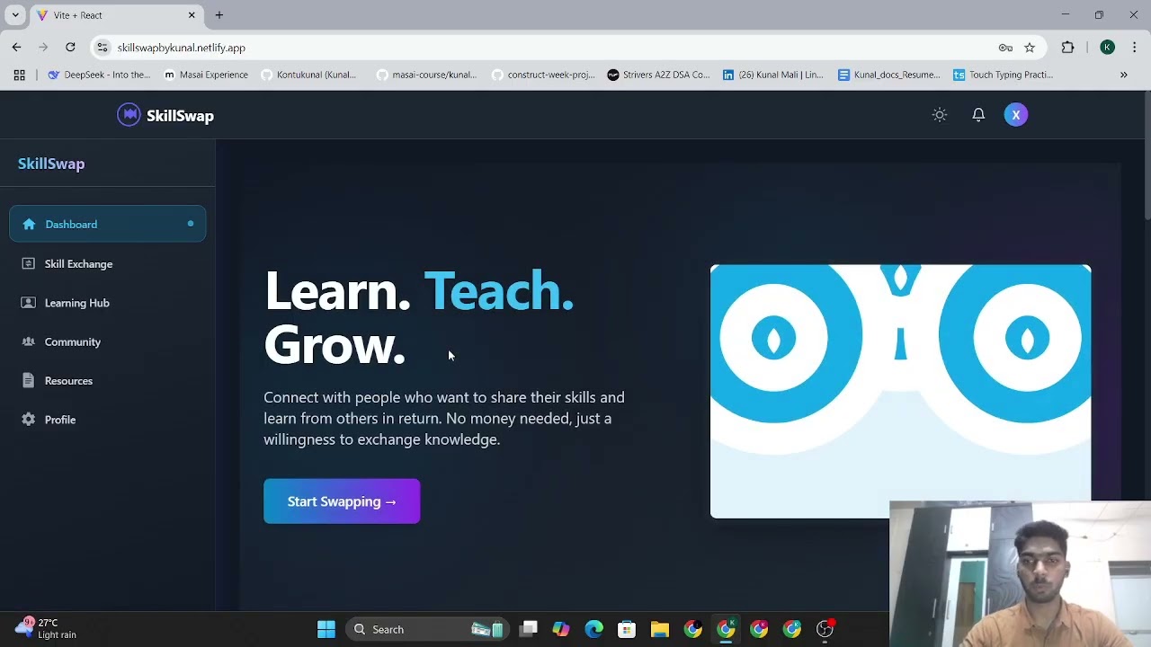 SkillSwap App | By Kunal Mali