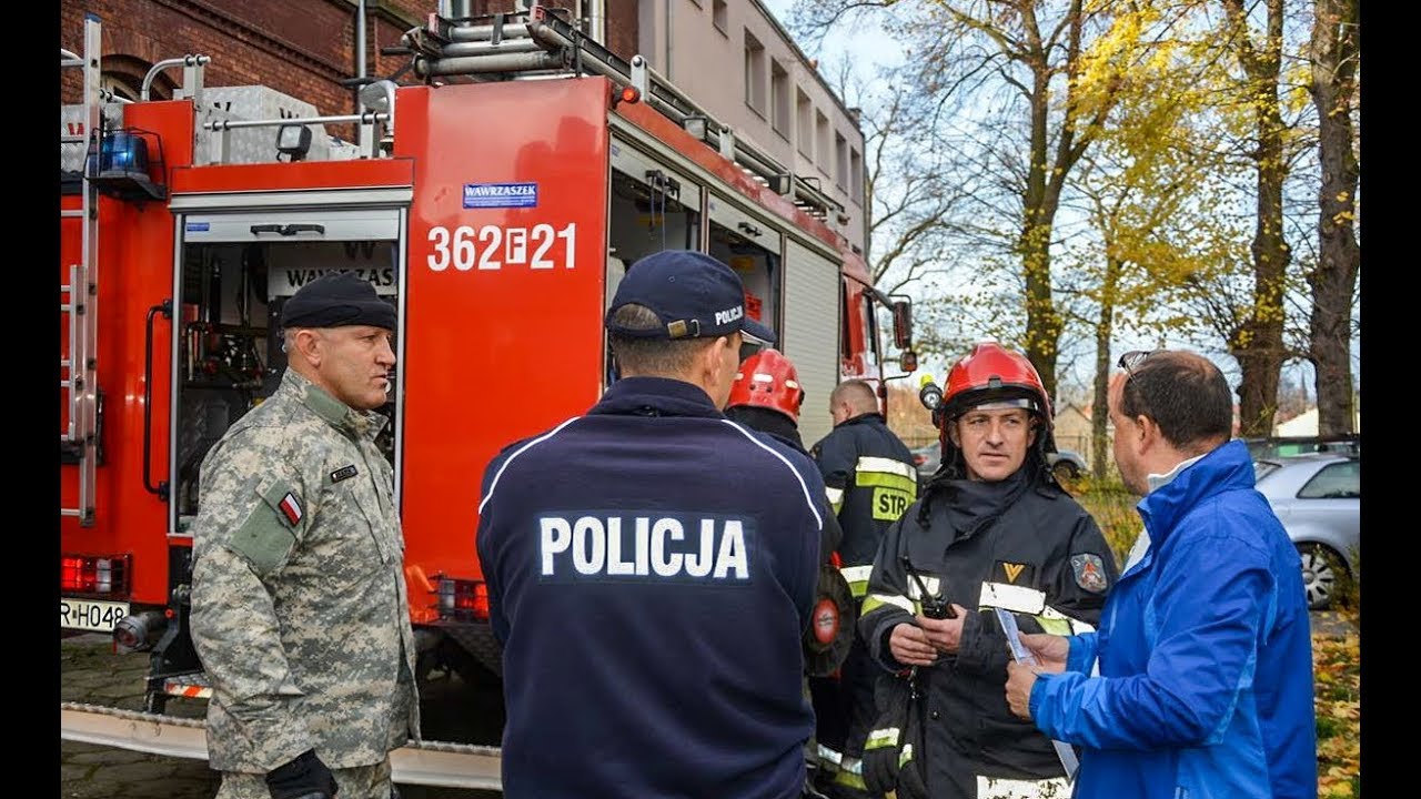 Gubin: Podpalił szkołę, aby zemścić się na nauczycielce - ćwiczenia służb