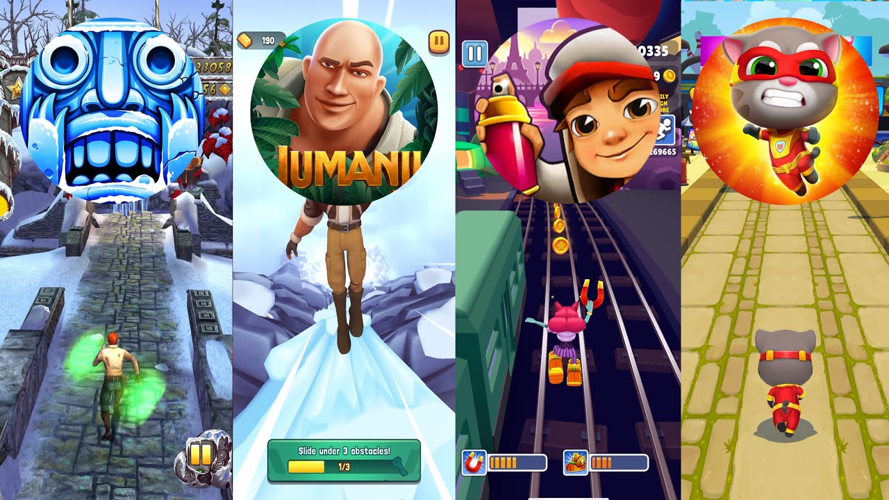 Temple Run 2 🆚 Jumanji 🆚Subway Surfers 🆚 Talking Tom Hero Dash