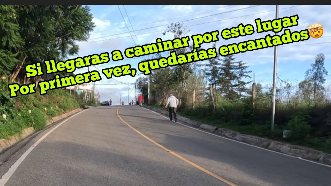 El lugar más hermoso y con aire limpio para caminar en Guatemala.