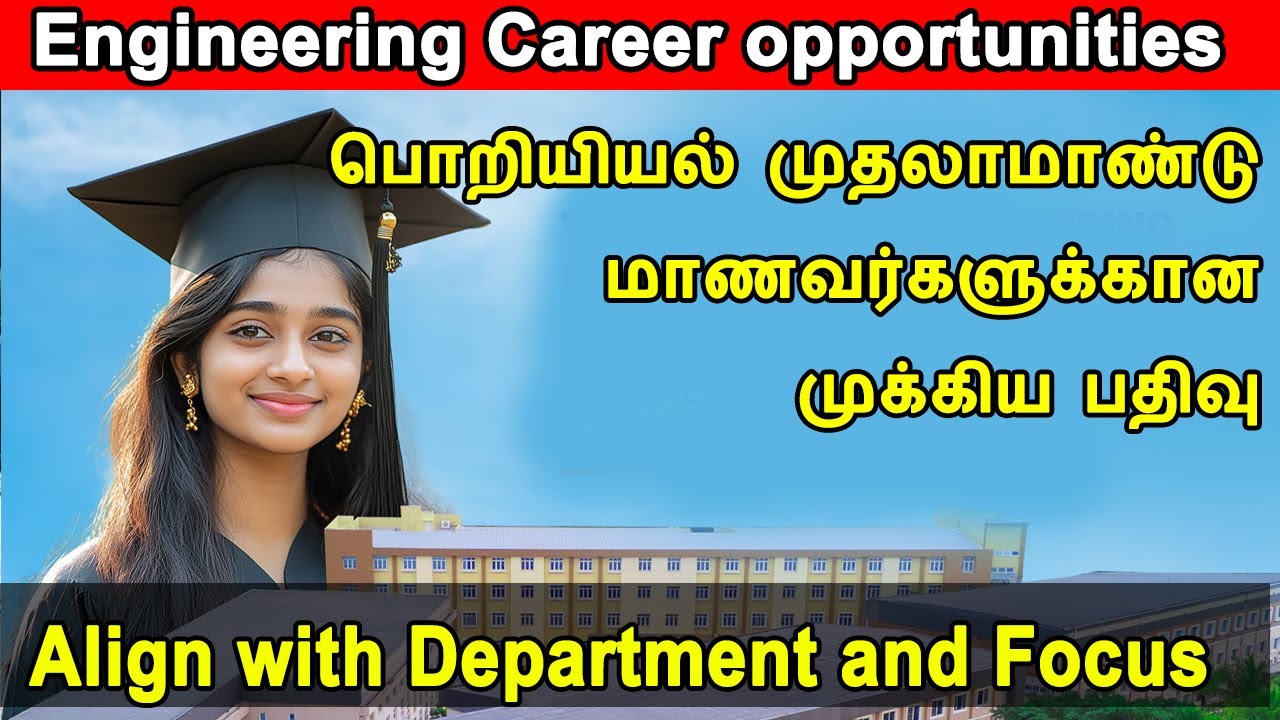 Tamilnadu Engineering first year students important video, Align with Department and Focus, career