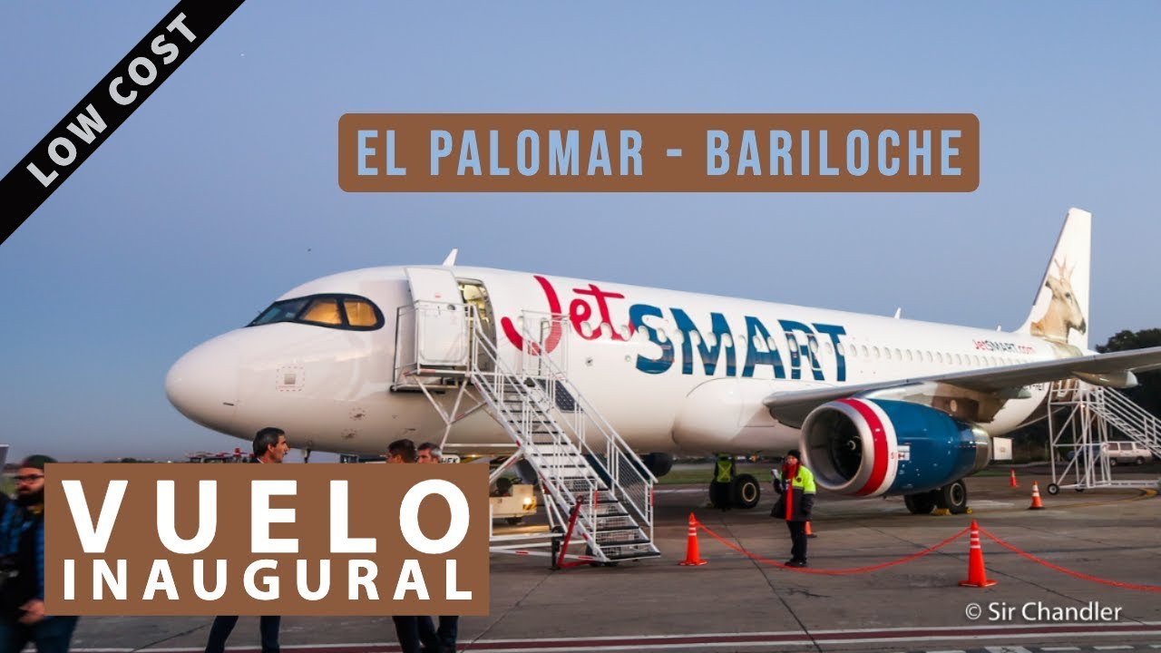 Jetsmart - El Palomar - Bariloche - Vuelo inaugural! en 4K