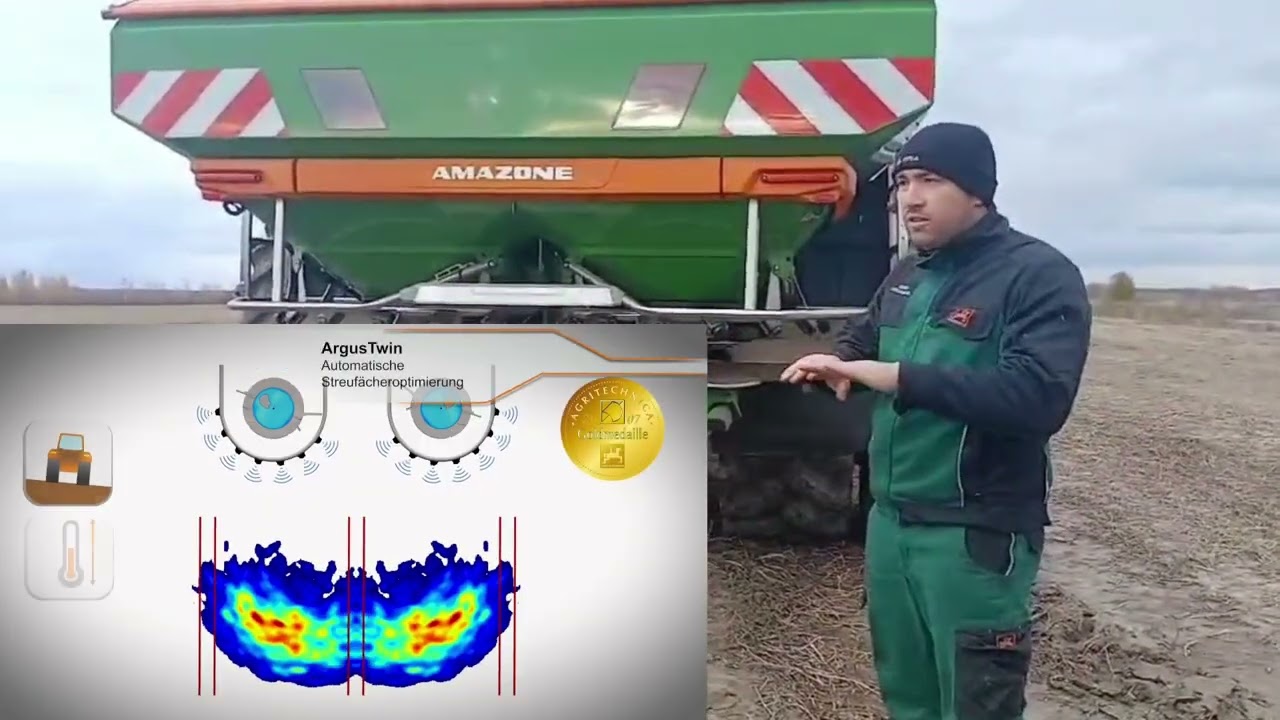 АГРО ШЛЯХ провела демо показ розподільника мінеральних добрив 🟠 ZA-TS 4200 AMAZONE на сході України