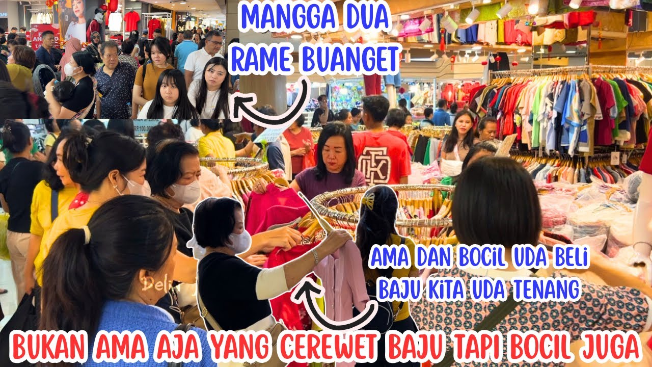BELI BAJU MAMA DAN BOCIL DI MANGGA DUA LANJUT BELANJA SEDIKIT SAYURAN DI MALL ARTHA GADING‼️