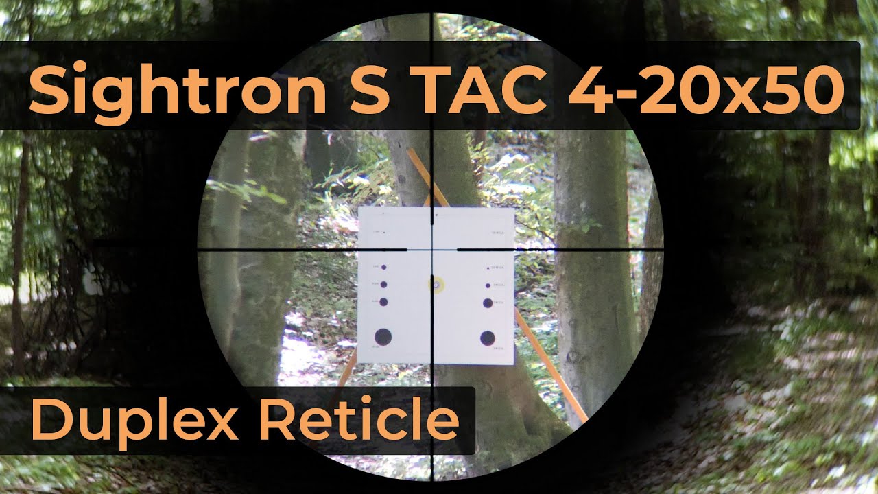 Sightron S TAC 4-20x50 Reticle Duplex | Optics Trade Reticle Subtensions