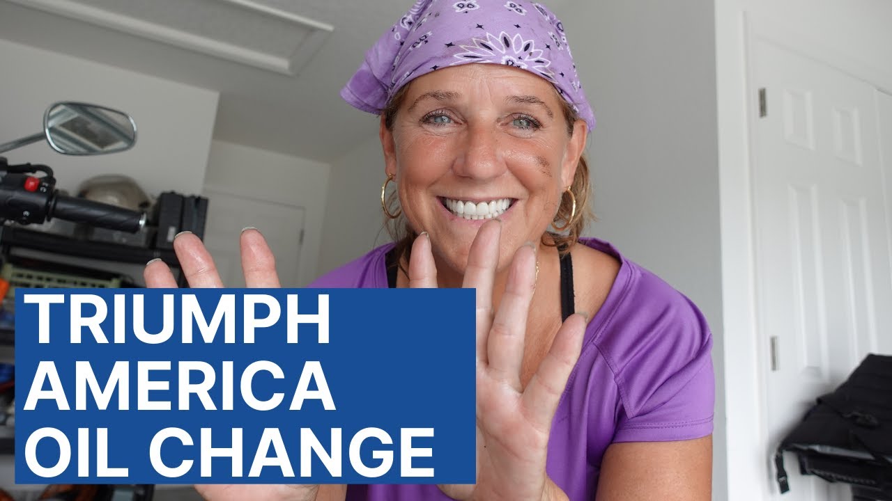 I did it !  | Triumph America Oil Change