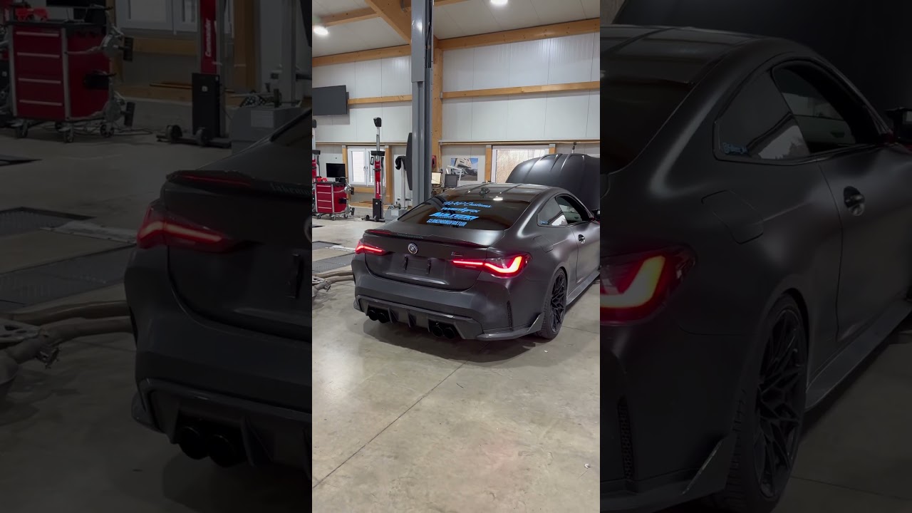Bmw M4 g82 mit Aulitzky Downpipes und Endschalldämpfer! 🤯 