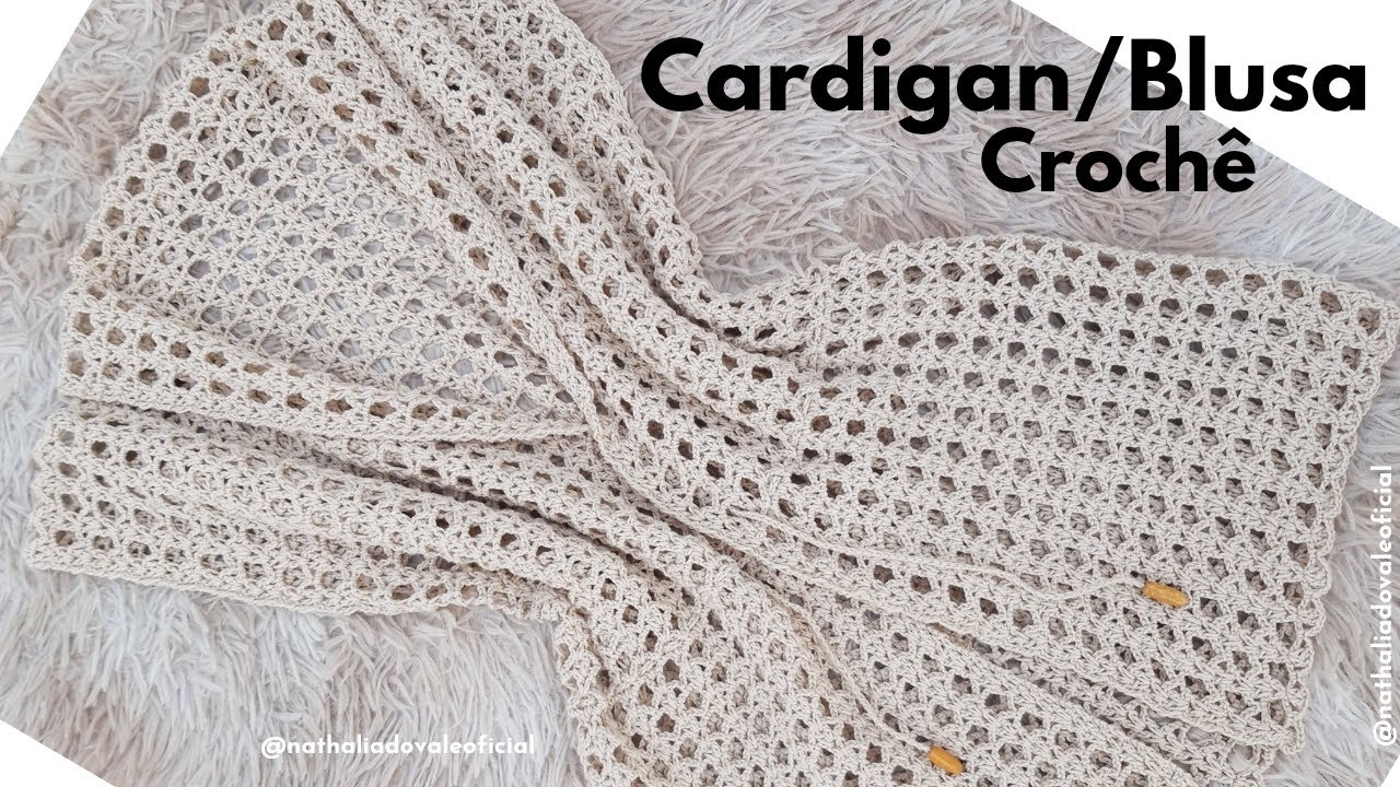 Cardigan/Blusa de Crochê fácil e rápida de fazer