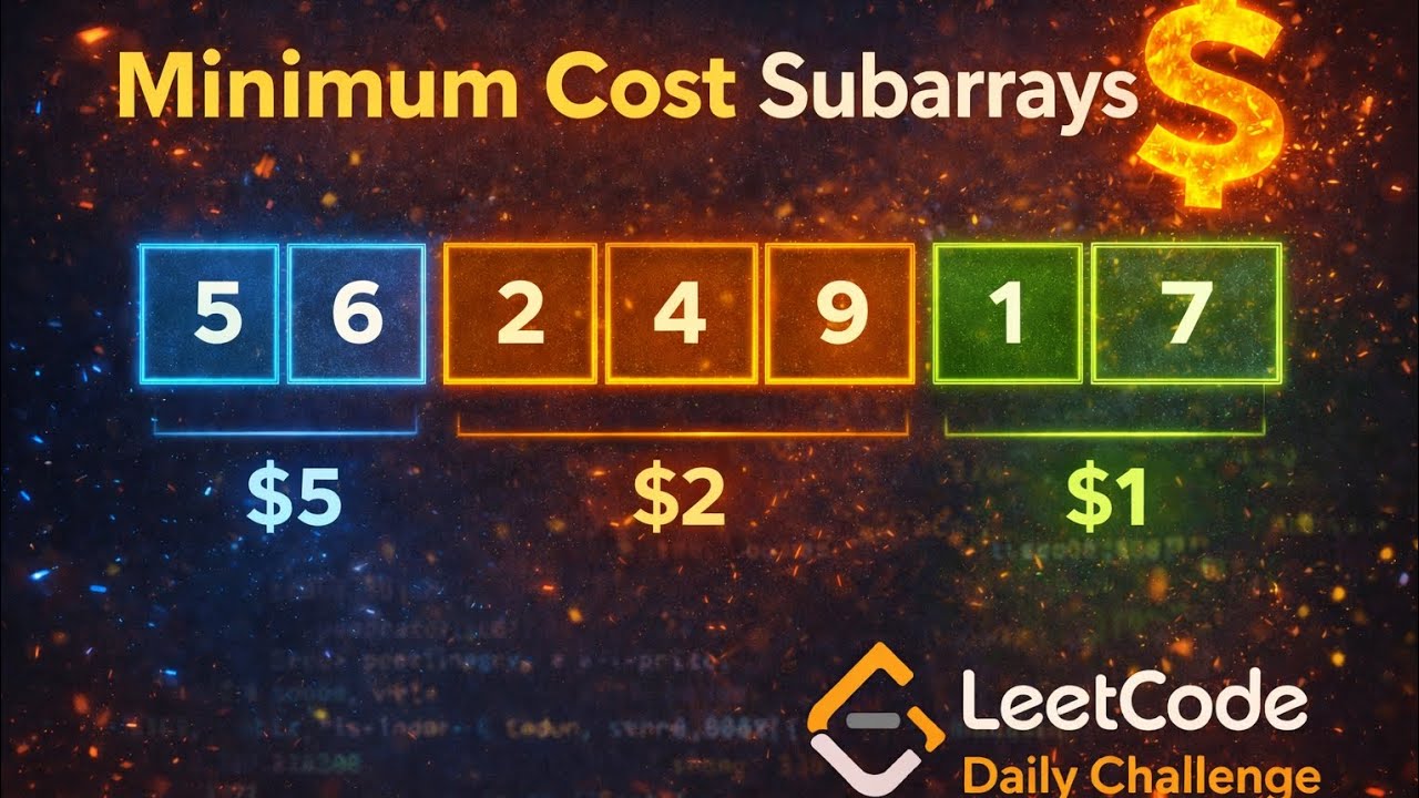 LeetCode Daily | Divide Array Into Subarrays With Minimum Cost I