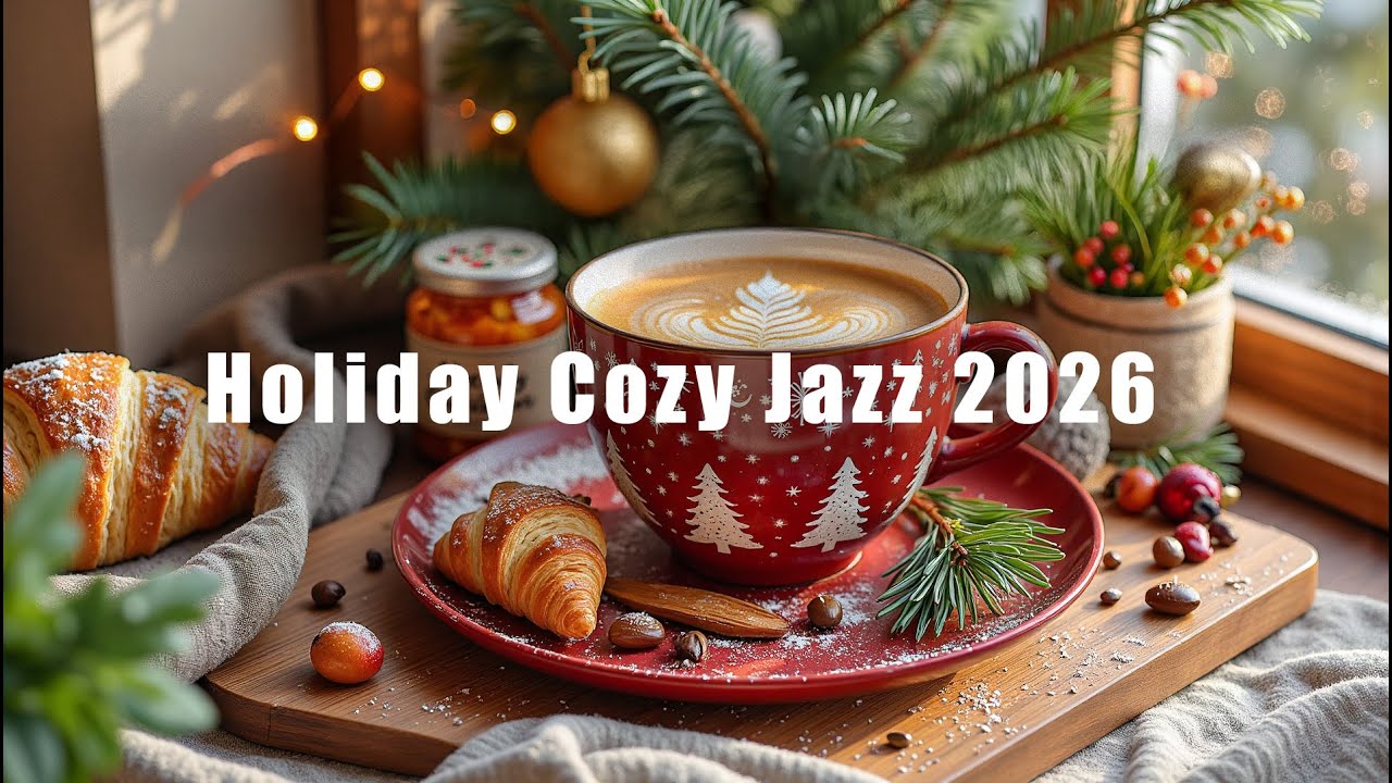 Holiday Cozy Jazz 2026 🎅 Background Music - Christmas Coffee Ambience to Chill, Read & Work