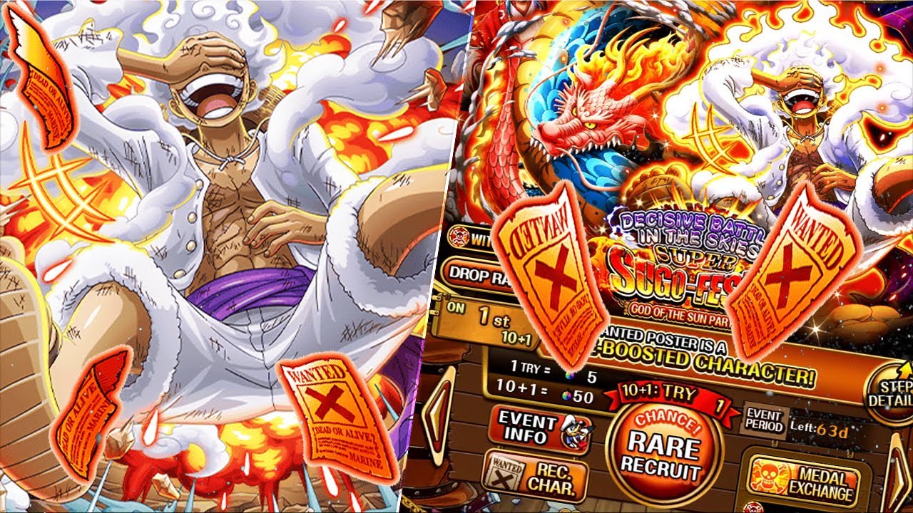 GEAR 5 LUFFY MULTI SUMMONS !!! DRUMS OF LIBERATION !!! ONE PIECE TREASURE CRUISE