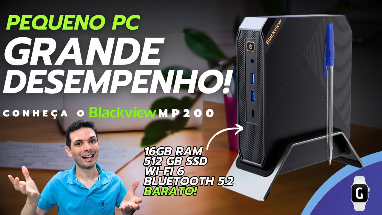 Mini PC Blackview MP200 - o Mac Mini BARATO, com 16GB de RAM e 512 de SSD NVME! (TOP DEMAIS!! 😍)