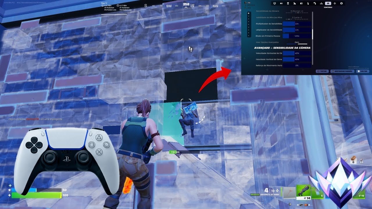 Mudei para EXPONENCIAL e ganhei AIMBOT no Fortnite! 🎯