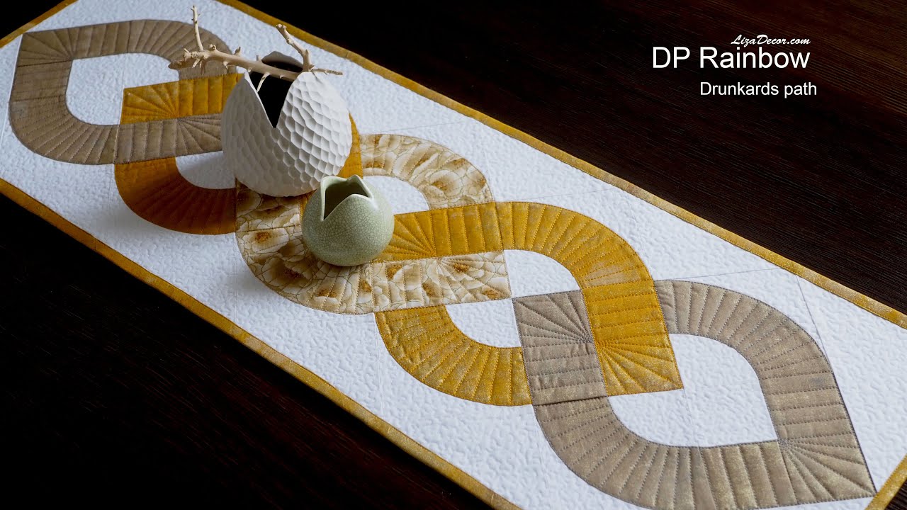 DP Rainbow - Additional help for patchwork template Drunkards path 4,5 