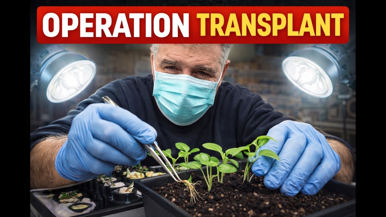 OPERATION TRANSPLANT 🌱 | Saving Hydroponic Seedlings LIVE