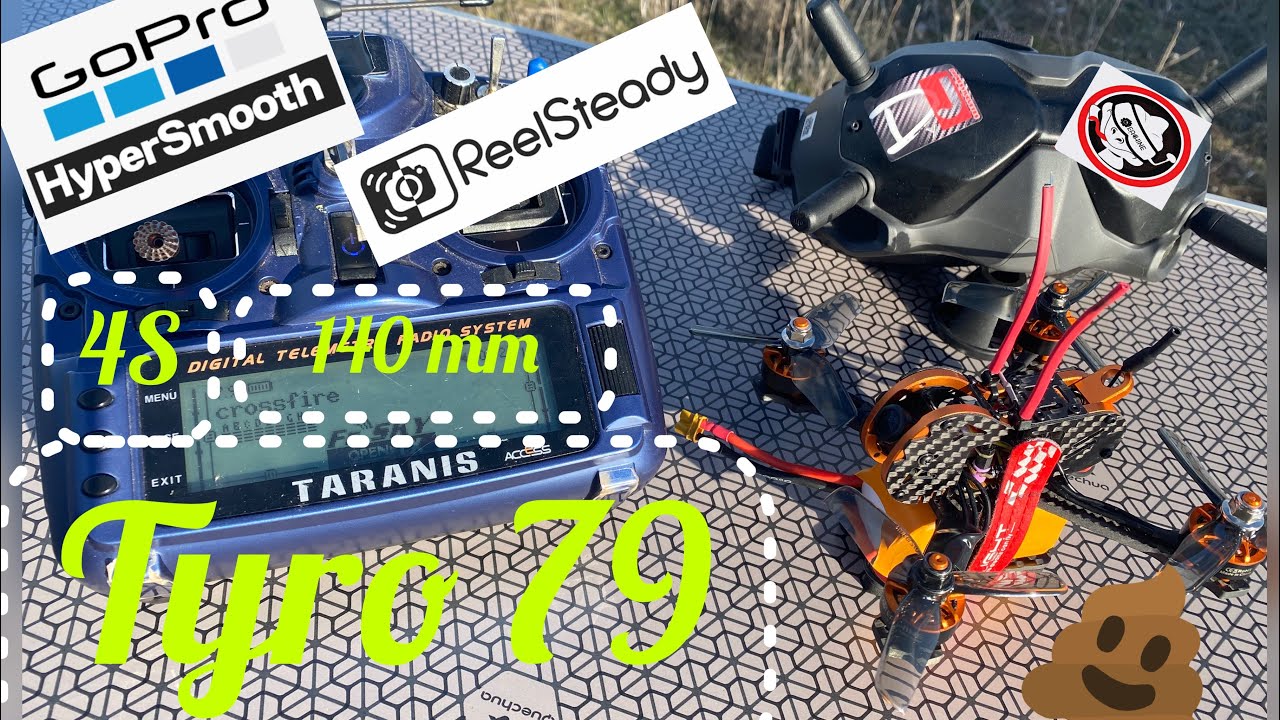 Eachine Tyro 79Y+vuelo+gopro+reelsteady 🤣