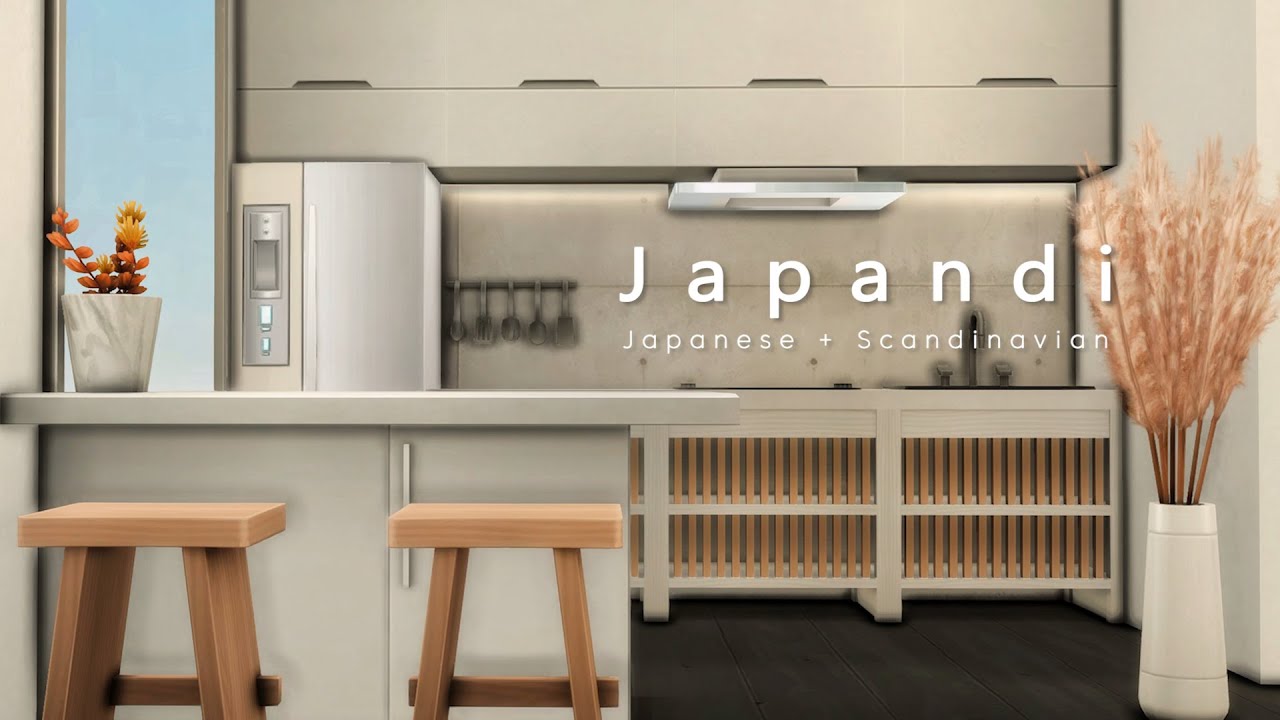 Japandi Style Apartment | The Sims 4 Speed Build | Stop Motion | No CC | Modern | Minimalist