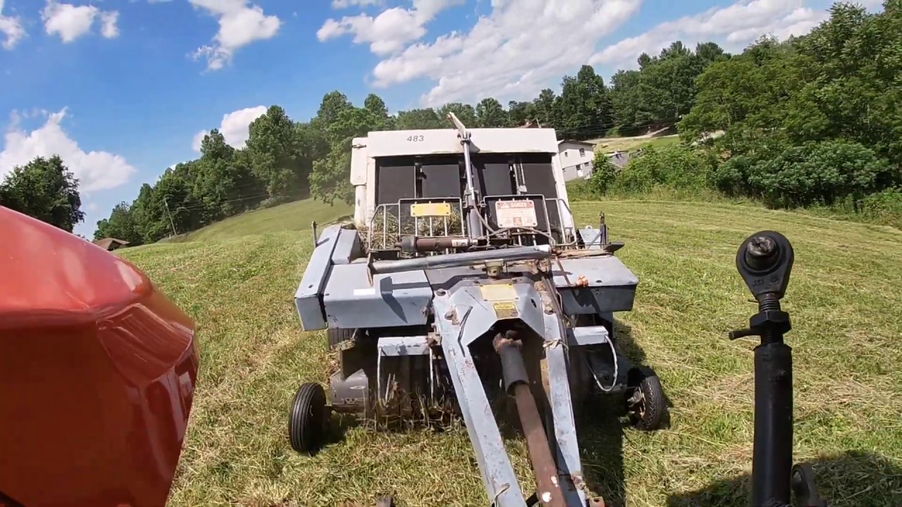 Rescue Baling mission! Kubota M6060, M6800, and New Idea 483