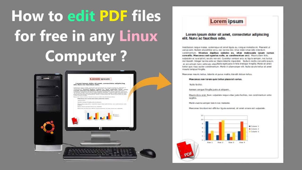 Как бесплатно редактировать PDF-файлы на любом компьютере с Linux?