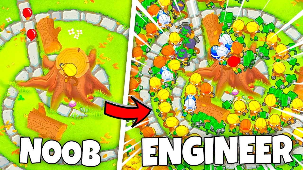 Using an ENGINEER ARMY to beat Bloons!