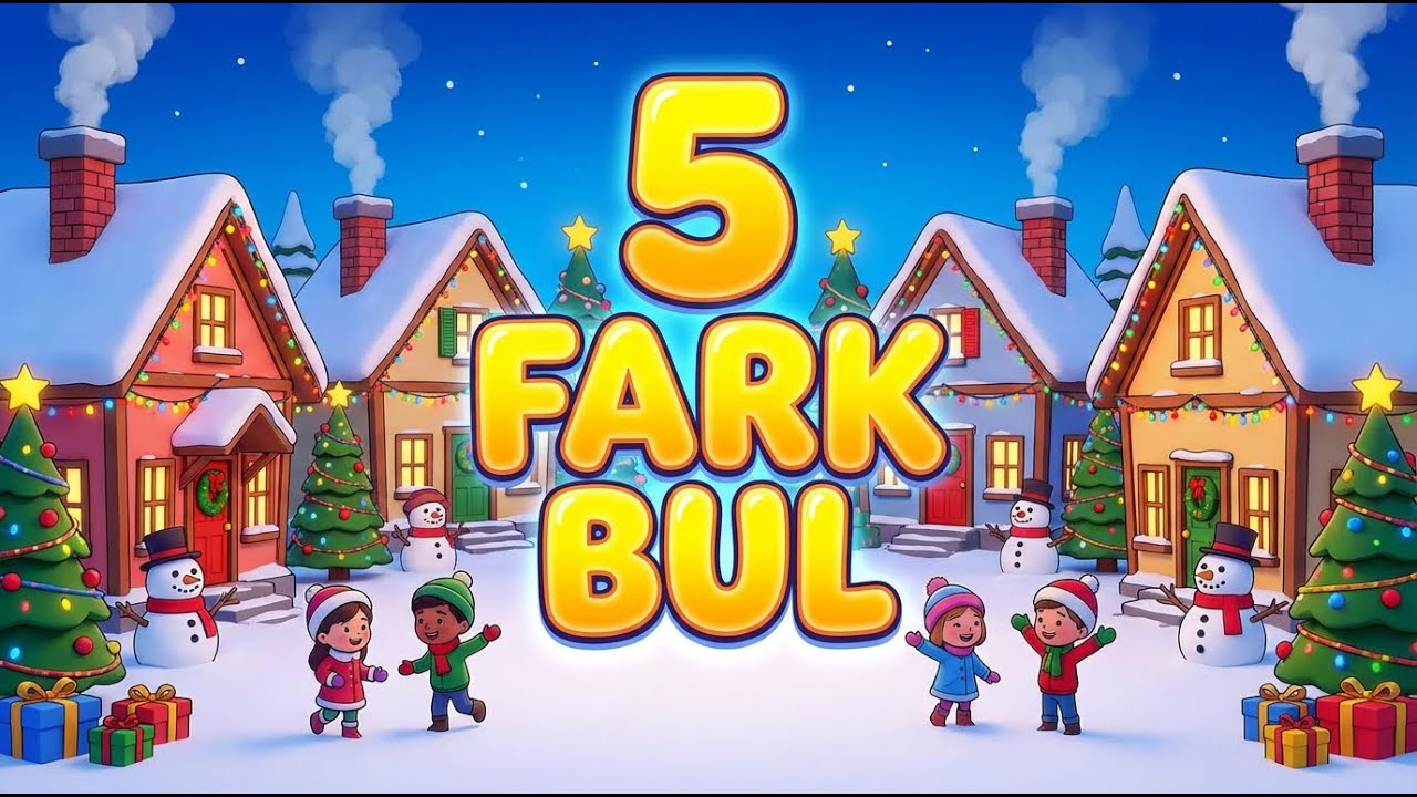 🎄🎅 Noel Köyü 5 Fark Bulmaca! Zeka Geliştiren Eğlenceli Çocuk Oyunu! 🧩