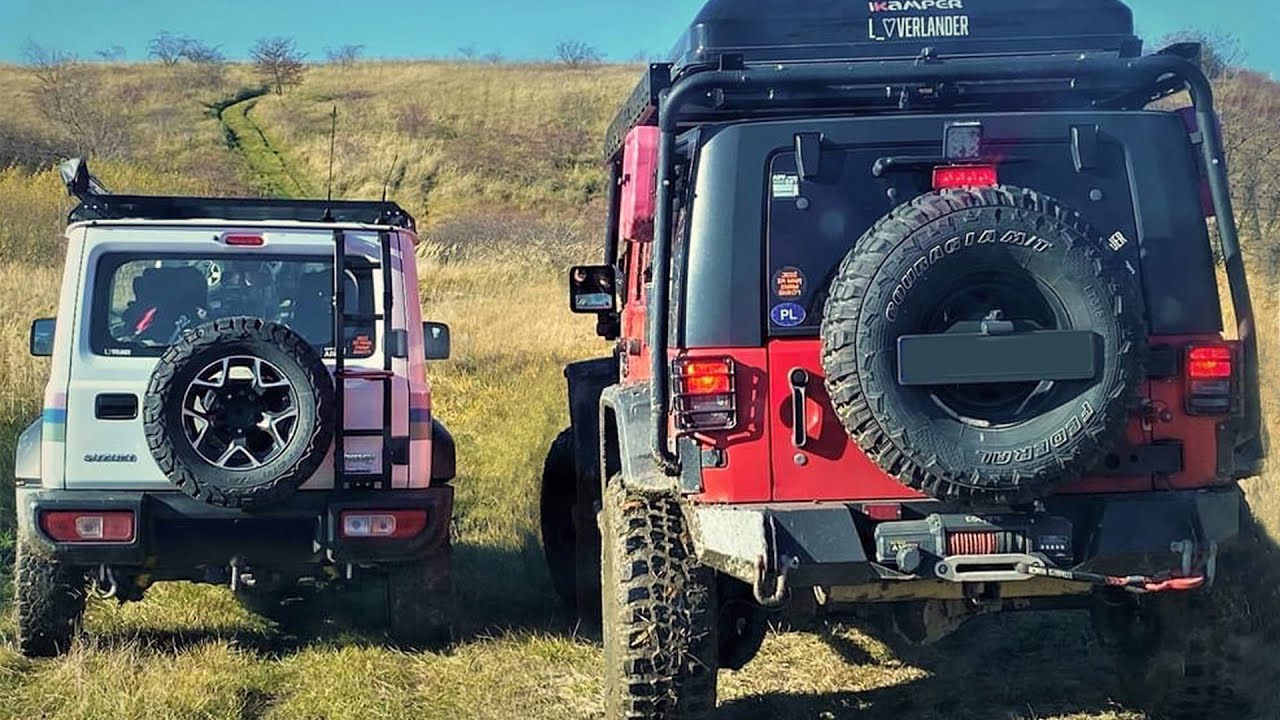 Suzuki Jimny & Jeep Wrangler overlanding - Ponidzie Poland off road | GoPro Hero 9