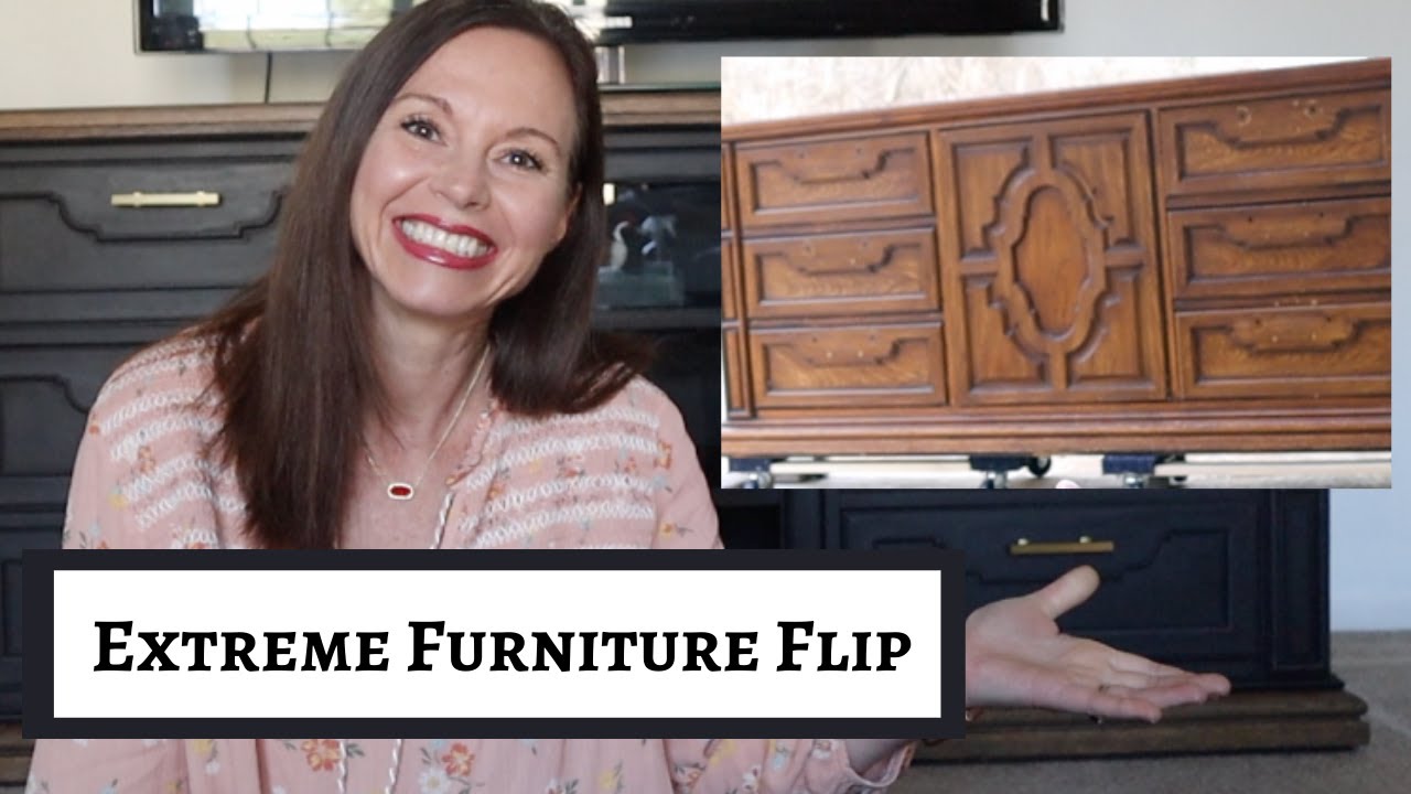 DRESSER MAKEOVER How to turn a dresser into a modern TV stand | OAK & IRON Designs