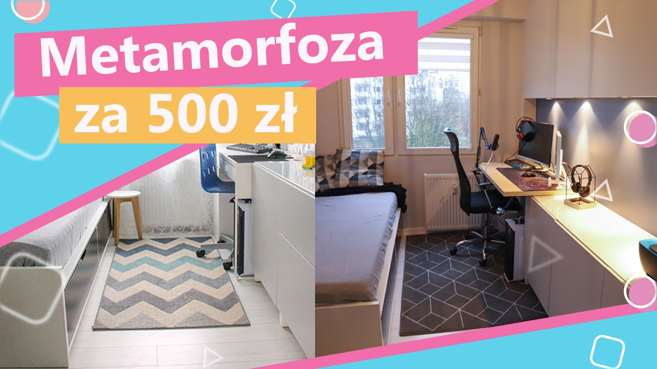 Minimalistyczny pokój nastolatka – metamorfoza za 500 złotych | Twoje DIY #89