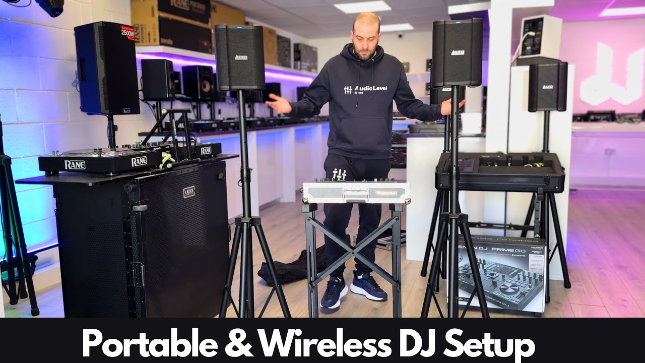 Denon DJ Prime Go & Alto Busker (Portable DJ Setup)
