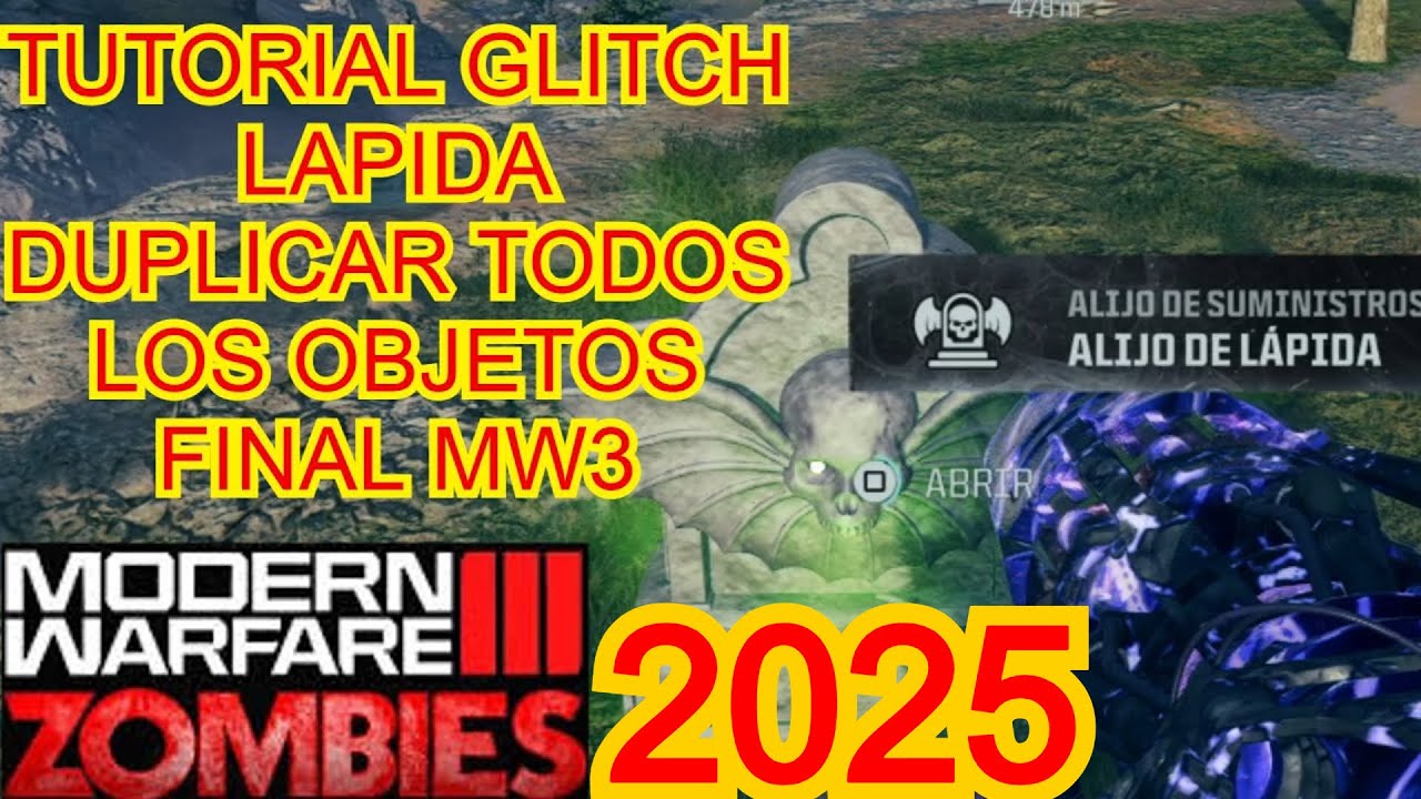 TRUCO GLITCH LAPIDA DUPLICAR OBJETOS MODERN WARFARE 3 ZOMBIES 2025