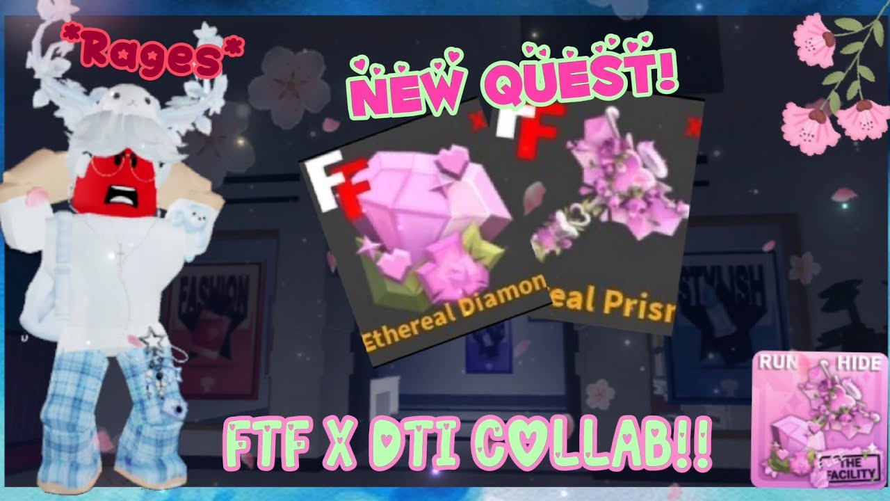 *NEW* FTF X DTI UPDATE!! + COMPLETING THE QUEST!! 🌺 (Roblox Flee The Facility)