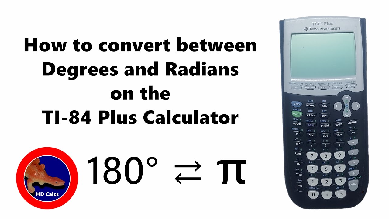 Как преобразовать градусы в радианы на калькуляторе TI-84 Plus