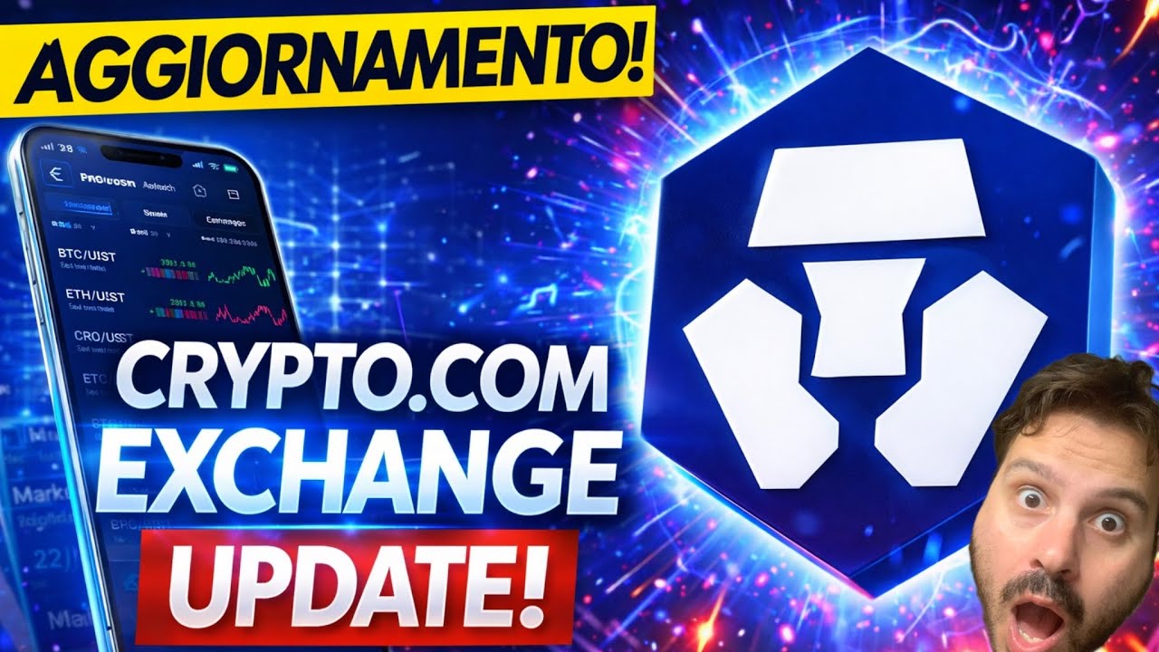 Crypto.com aggiorna la sua app EXCHANGE 🚨 CRO sempre al primo posto TRADING e STAKING 📈
