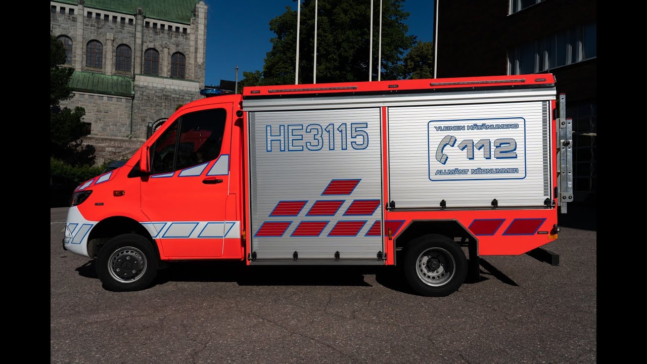 Uusi pelastusajoneuvo kärkiyksikkö HE 3115 on vastaanotettu