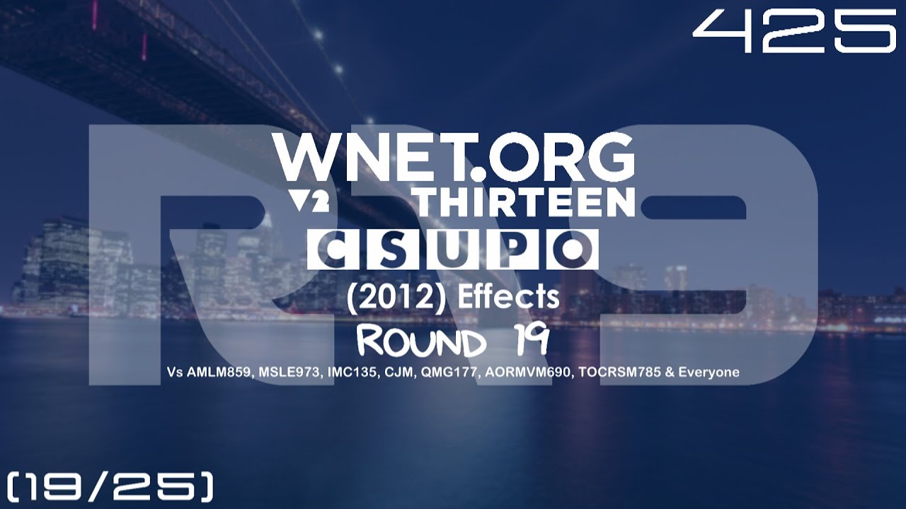 WNET.ORGTC V2 (2012) Effects R19 Vs AMLM859, MSLE973, IMC135, CJM, QMG177, AORMVM690, TOCRSM785 & EO