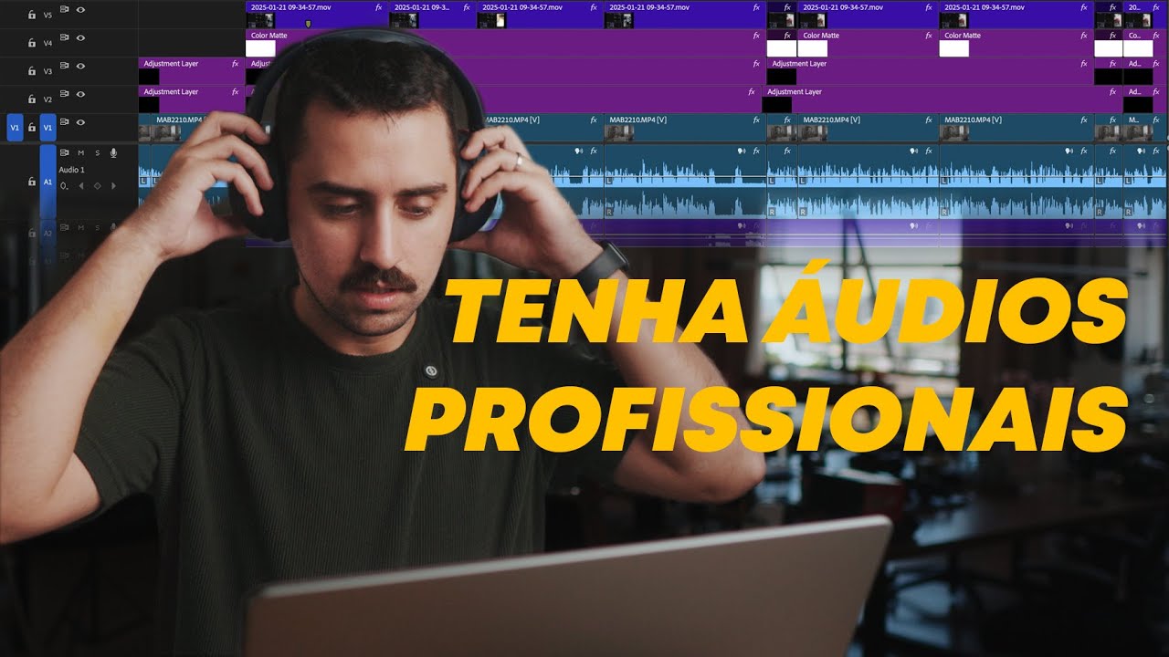 TRATAMENTO DE ÁUDIO! Aprenda agora uma maneira fácil e eficaz de melhorar seus áudios no PREMIERE