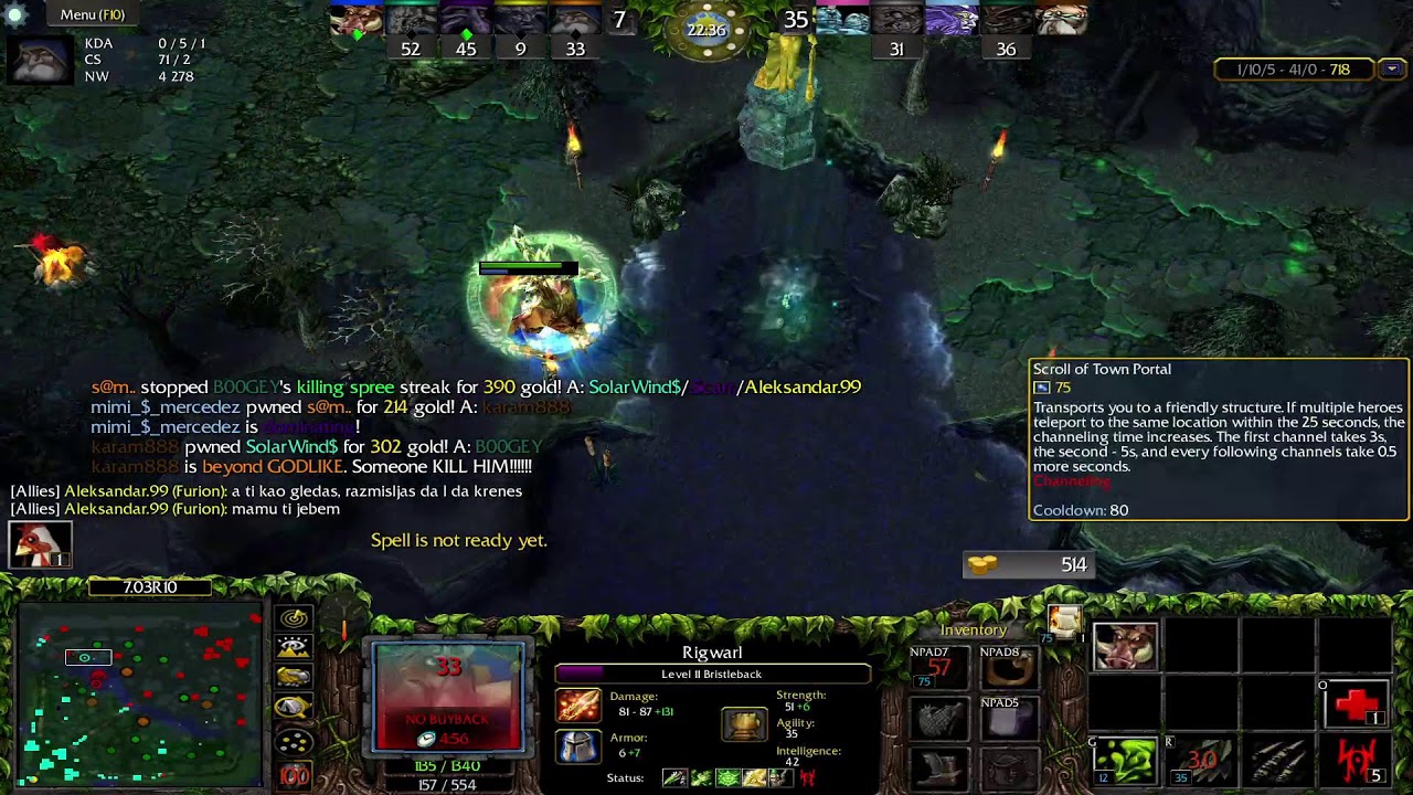 Dota 1 Sniper  Game Play