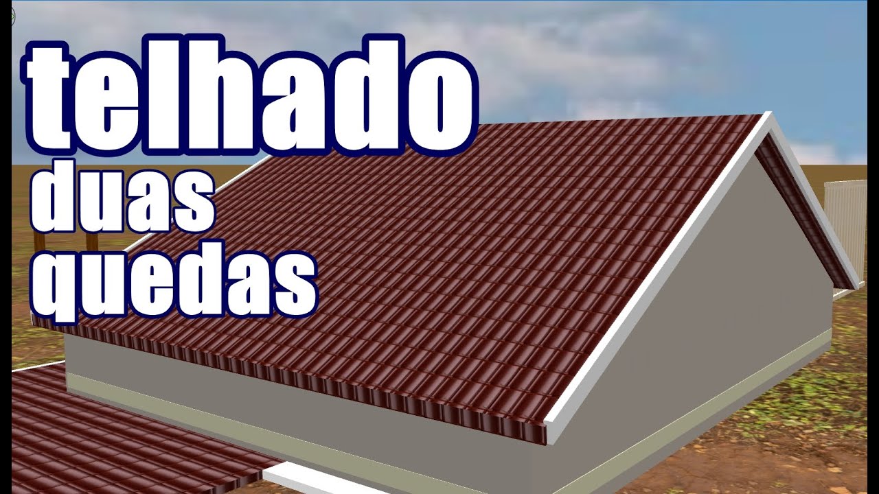 COMO FAZER UM TELHADO LINDO DE DUAS QUEDAS