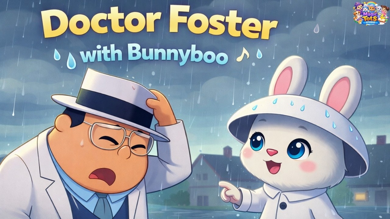 Доктор Фостер ☔ | Классическая детская песенка | Баннибу 🐰💙 | Студия «Волшебные малыши»