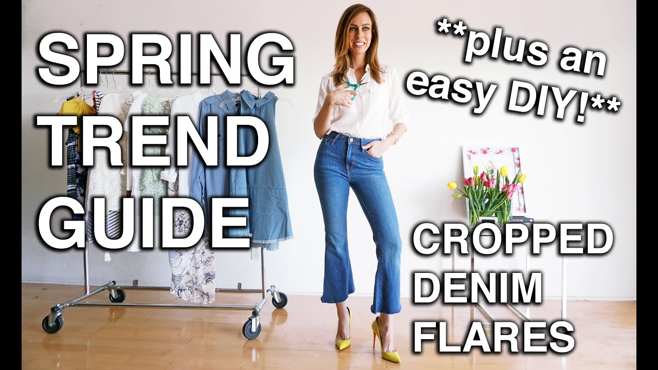 Easy DIY: Cropped Flare Jeans + Outfit Ideas I Spring Trend Guide