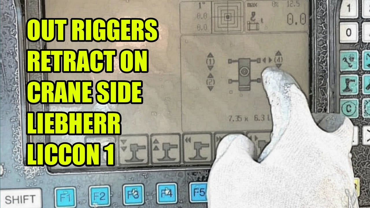 HOW TO RETRACT OUTRIGGERS ON CRANE SIDE | LIEBHERR LICCON 1| brybryTV