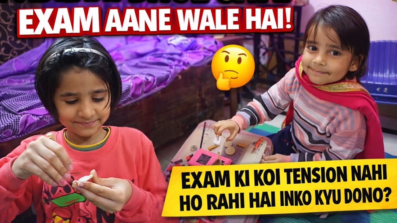 Padhai Bhool Gaye 😅 Exam Sir Pe Hai | Vishu Dilliwala Vlogs ❤️