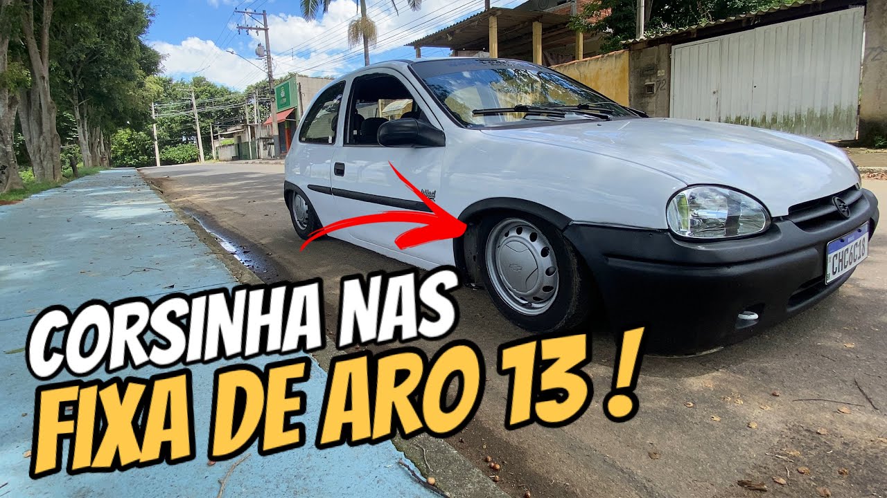CORSA WIND BRANCO REBAIXADO NAS FIXA DE ARO 13 ✅