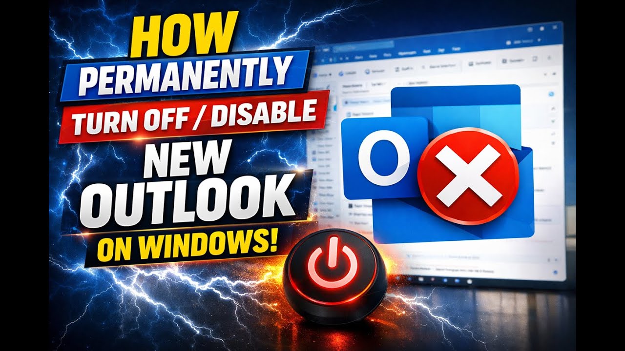 How Permanently Turn Off/Disable New Outlook on Windows!