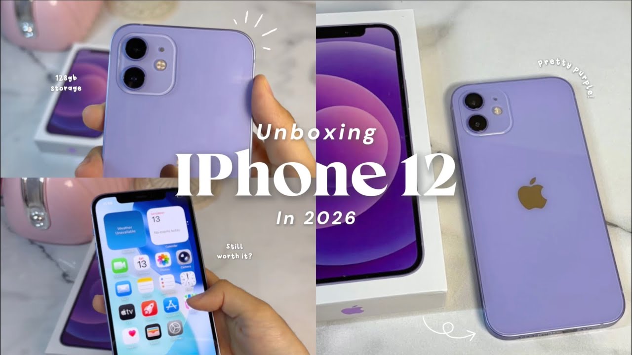 Распаковка iPhone 12 в 2026 году + аксессуары💜💭| Индонезия