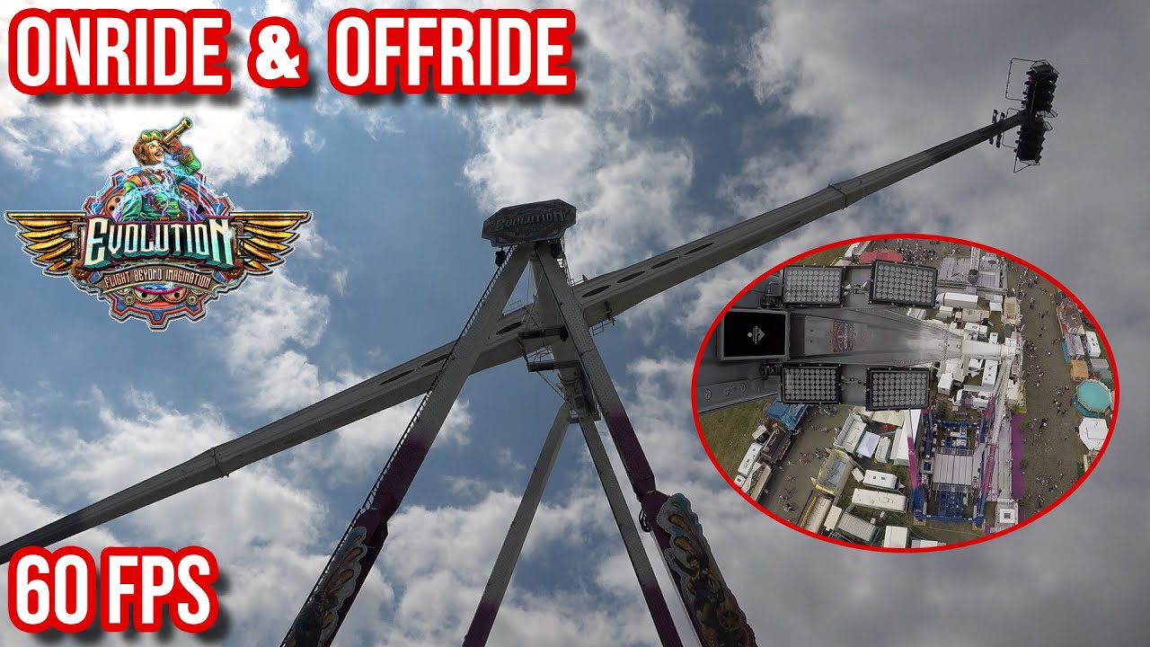 Evolution (Fackler / Hartkopf) - Onride & Offride [POV | 60 fps] - Rheinkirmes 2025 in Düsseldorf