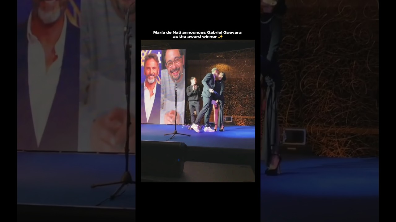 Gabriel Guevara's girlfriend Maria de Nati announces him as the award winner | #gabrielguevara #edit