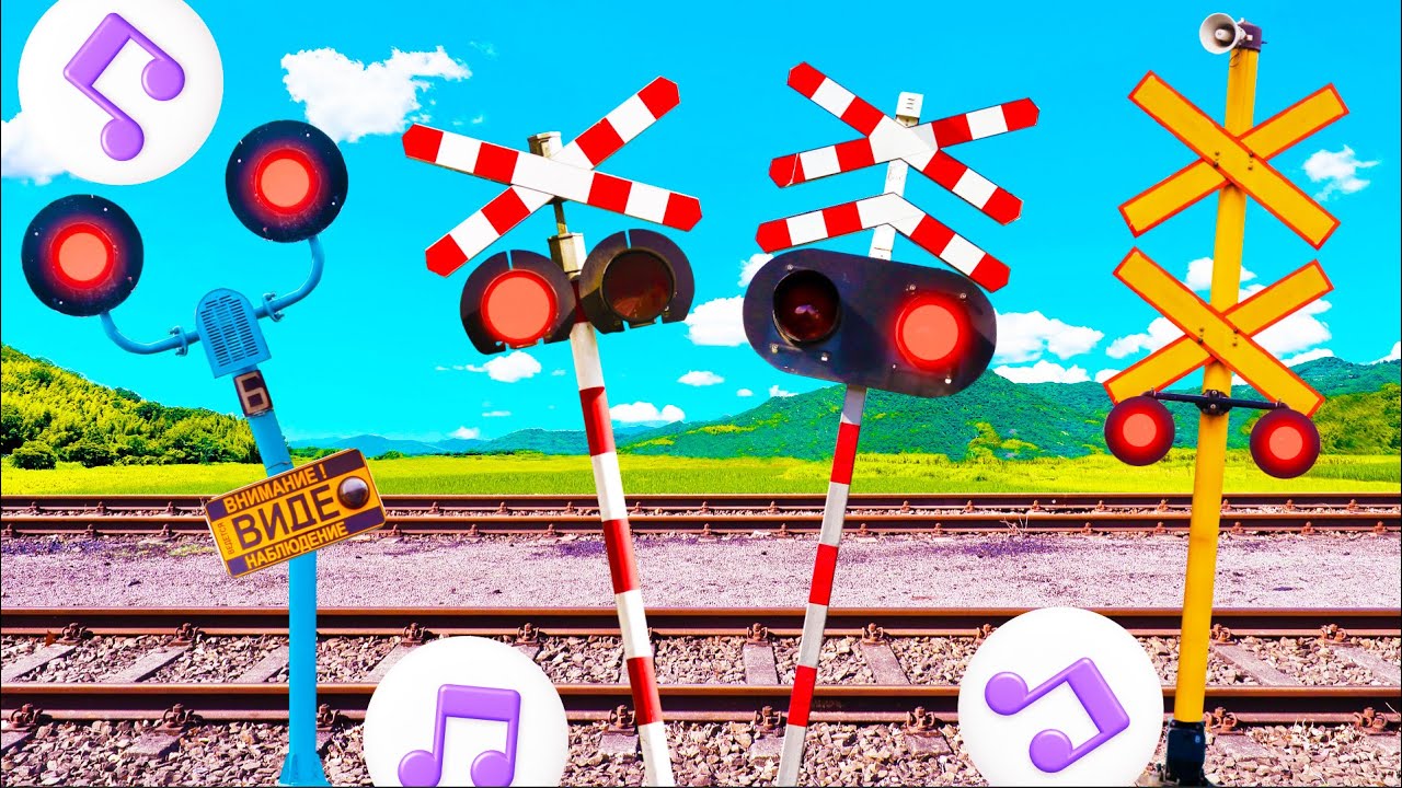 A Railroad Crossing That Applies Various Sounds 😂 (Przejazd kolejowy)