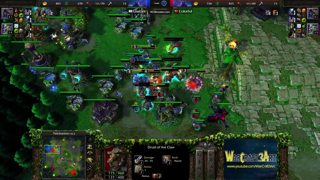 ColorFul(NE) vs LawLiet(NE) - Warcraft 3: Classic - RN8774